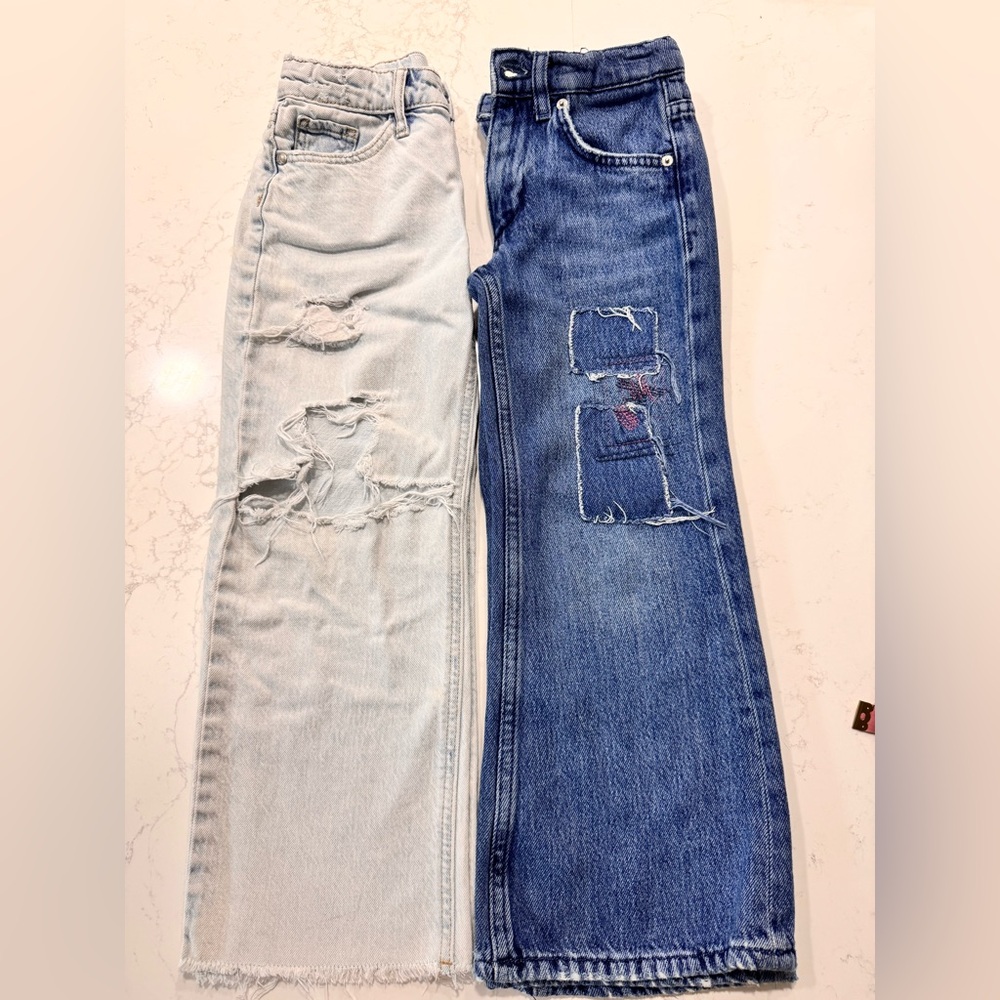 Zara Classic Indigo Jeans & art class sky blue jeans size 6-7